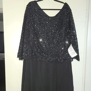 Roamans Black Cocktail Dress - 30W